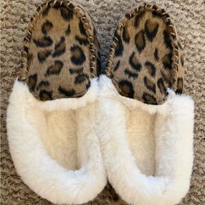 SOKO Brown Leopard Print Women's Slippers
